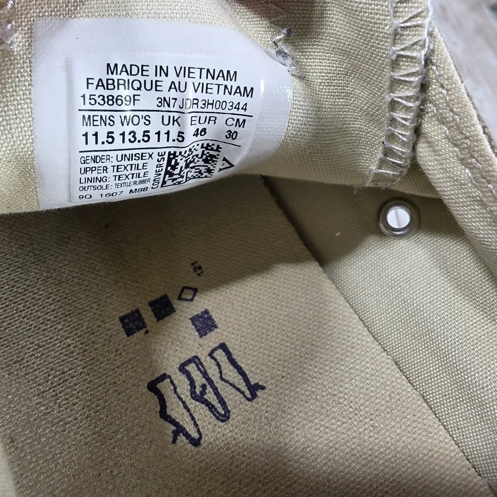 Converse Chuck Taylor All Star Low Top Olive Green Khaki Sneakers  Mens 11.5 - Picture 8 of 8